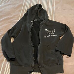 Hellcat Records Black Graphic hoodie